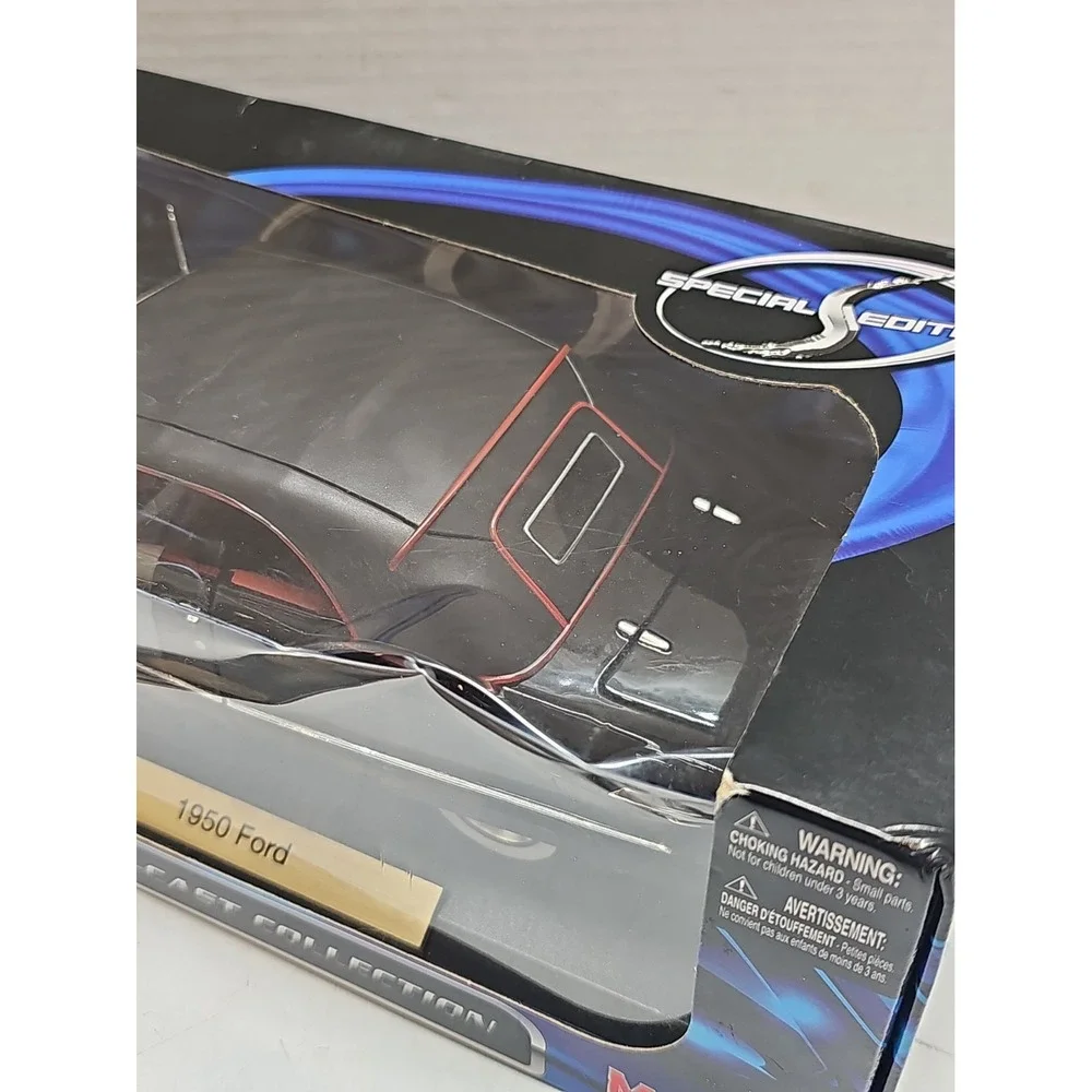 1950 FORD by MAISTO Black w/Red Interior 1:18 Diecast Special Edition